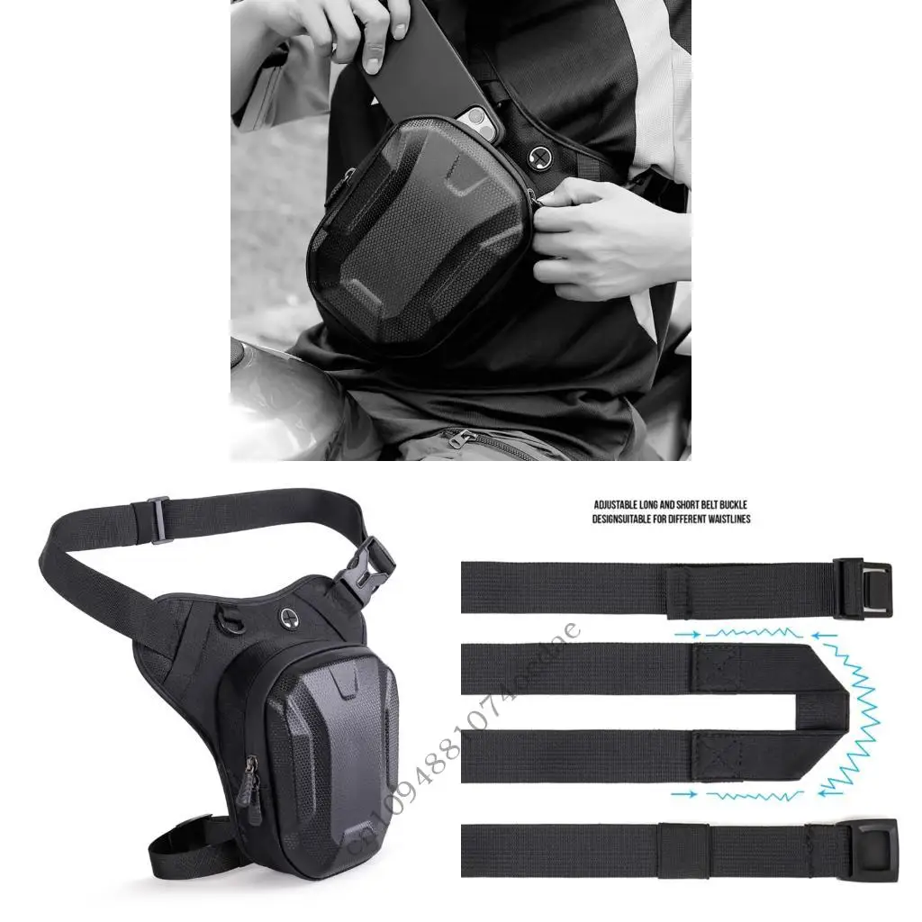 

Сумка с несколькими карманами, прикрепленная к ноге мотоцикла, эргономичный аксессуар для верховой езды с отделениями быстрого