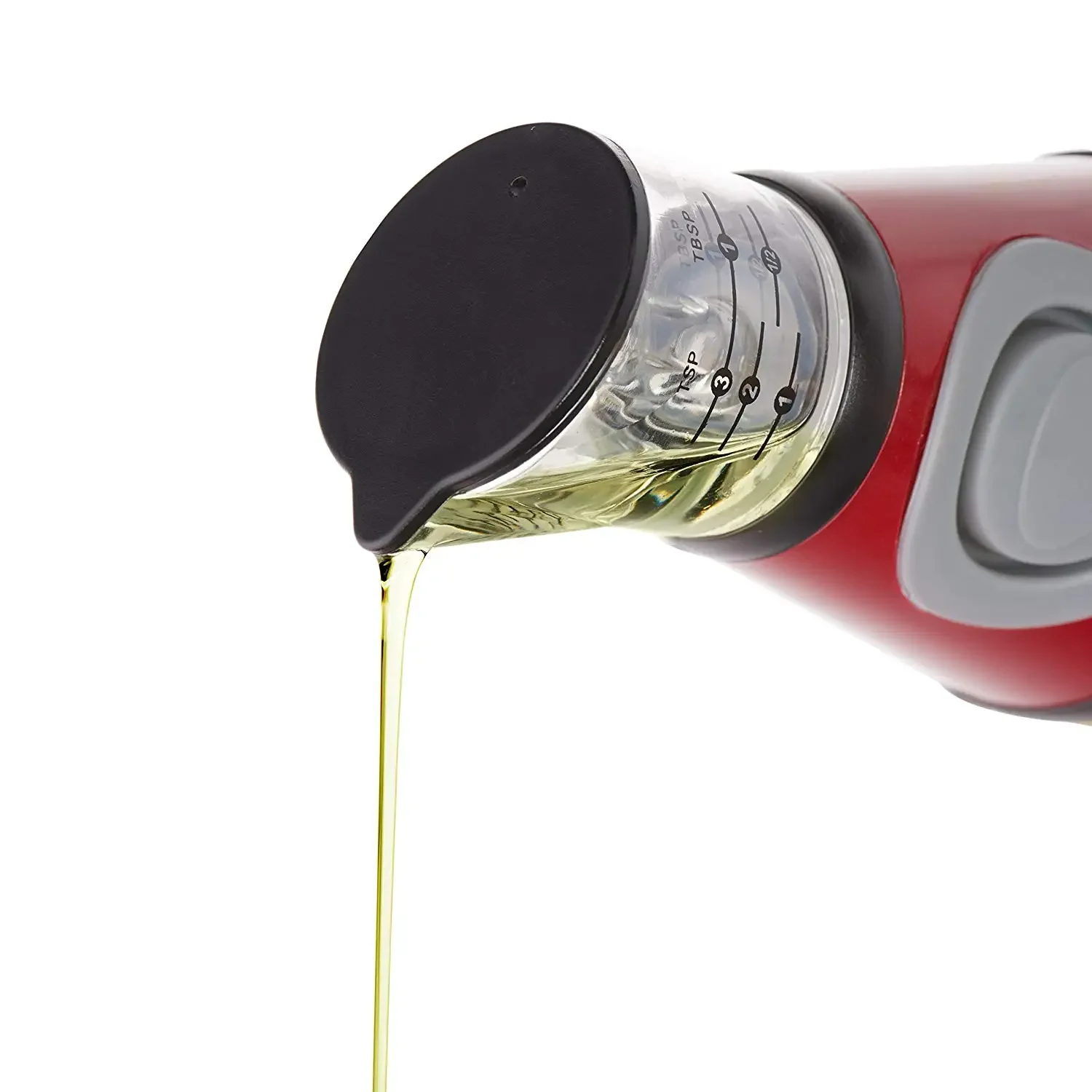 500ml Oil Sauce Vinegar Glass Bottle Pump Spray Container Press Cruet Condiment Dispenser with Measure Scales Home Kitchen Tools