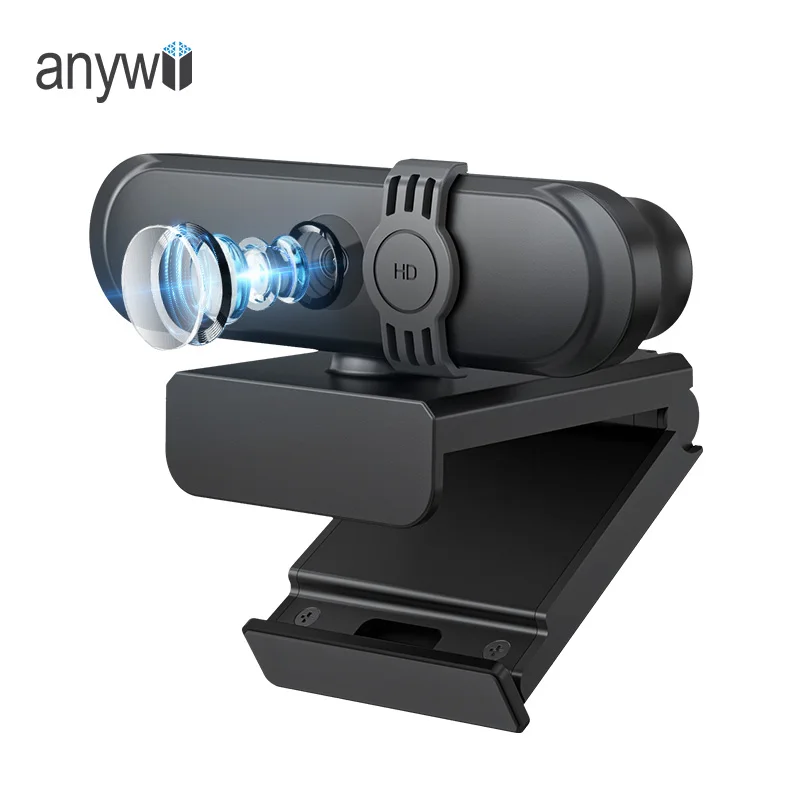 Anywii Hd 1080p 30fps Built-in Microphone Usb Computer Streaming Webcam Pc Desktop & Laptop Camera Web