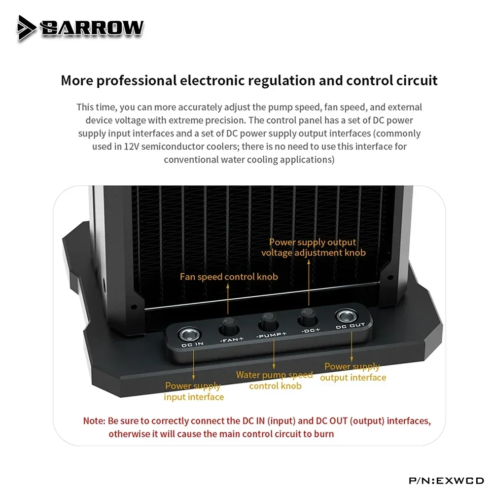 Barrow 360 Externe Waterkoeling Radiator Pomp Uitlaat Geïntegreerde Waterkoeler Voor Itx Laptop Halfgeleider Warmteafvoer