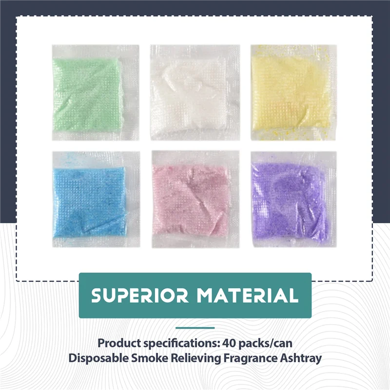 【Flash-Deal!】40 PCS Vehicle Ashtray Smoke Removal Sand Remove Smoke Smell Family Convenient Ashtray
