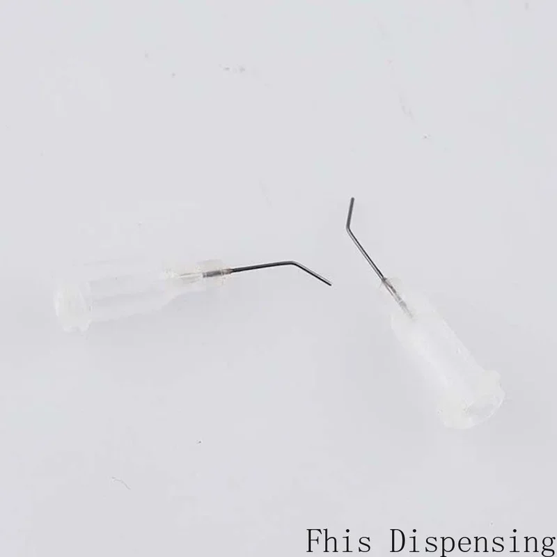 Pack Of 100สแตนเลส Distribution Blunt Tip 27G 45องศาข้อศอก Dispensing เข็ม