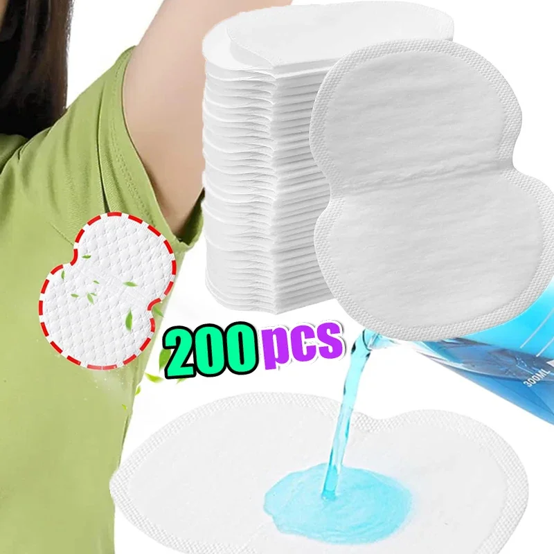 10/200pcs Sweat Pads Deodorants Underarm Invisible Sweat Perspiration Absorbent Stickers Clothing Shield Pad Care Antiperspirant