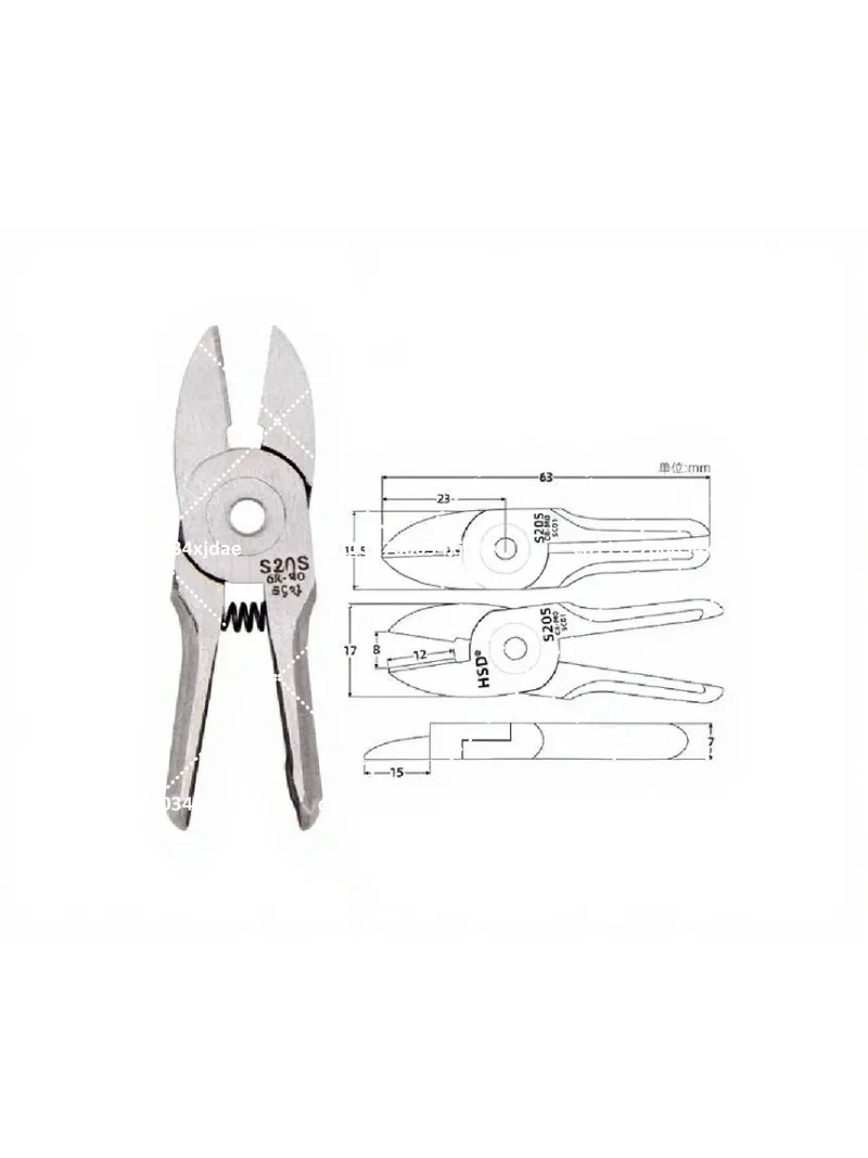 Pneumatic Air Nippers Blade F10 F10.1 F10S S20 S20S S20.1 Replacement Parts for HS-3A