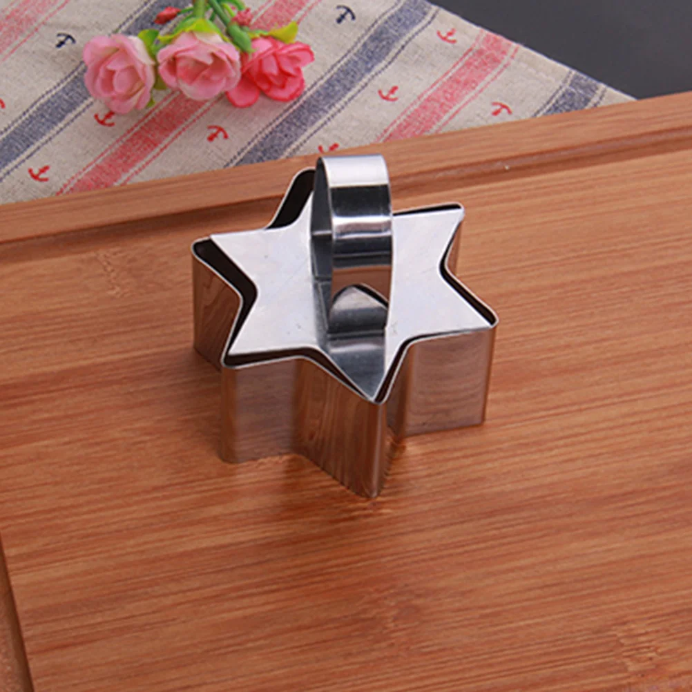 

Stainless Steel Cake Mold With Press Sushi Mold Baking Cutter For Diy Desserts Vegetables Fruits Kids Cooking Tool