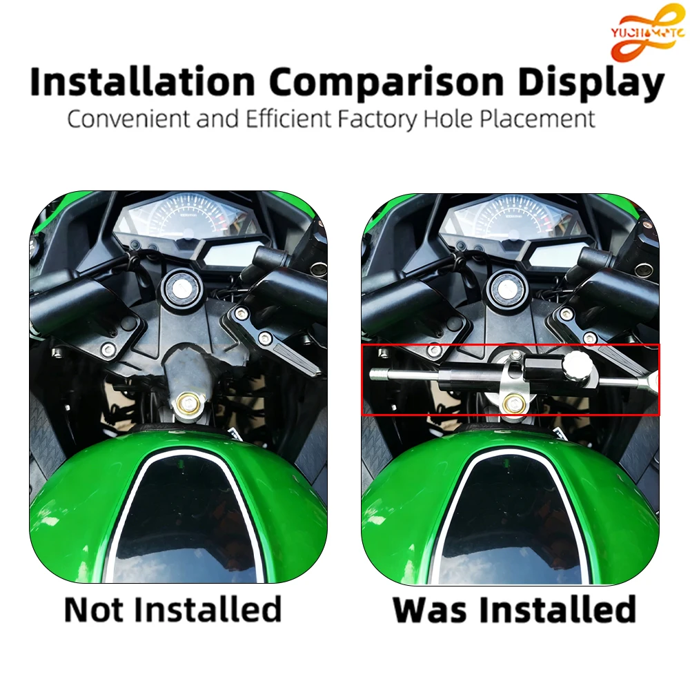 Motorcycle Accessories 342mm Adjustable Steering Damper Stabiliz Universal For Kawasaki Yamaha Honda BMW Suzuki Harley Aprilia
