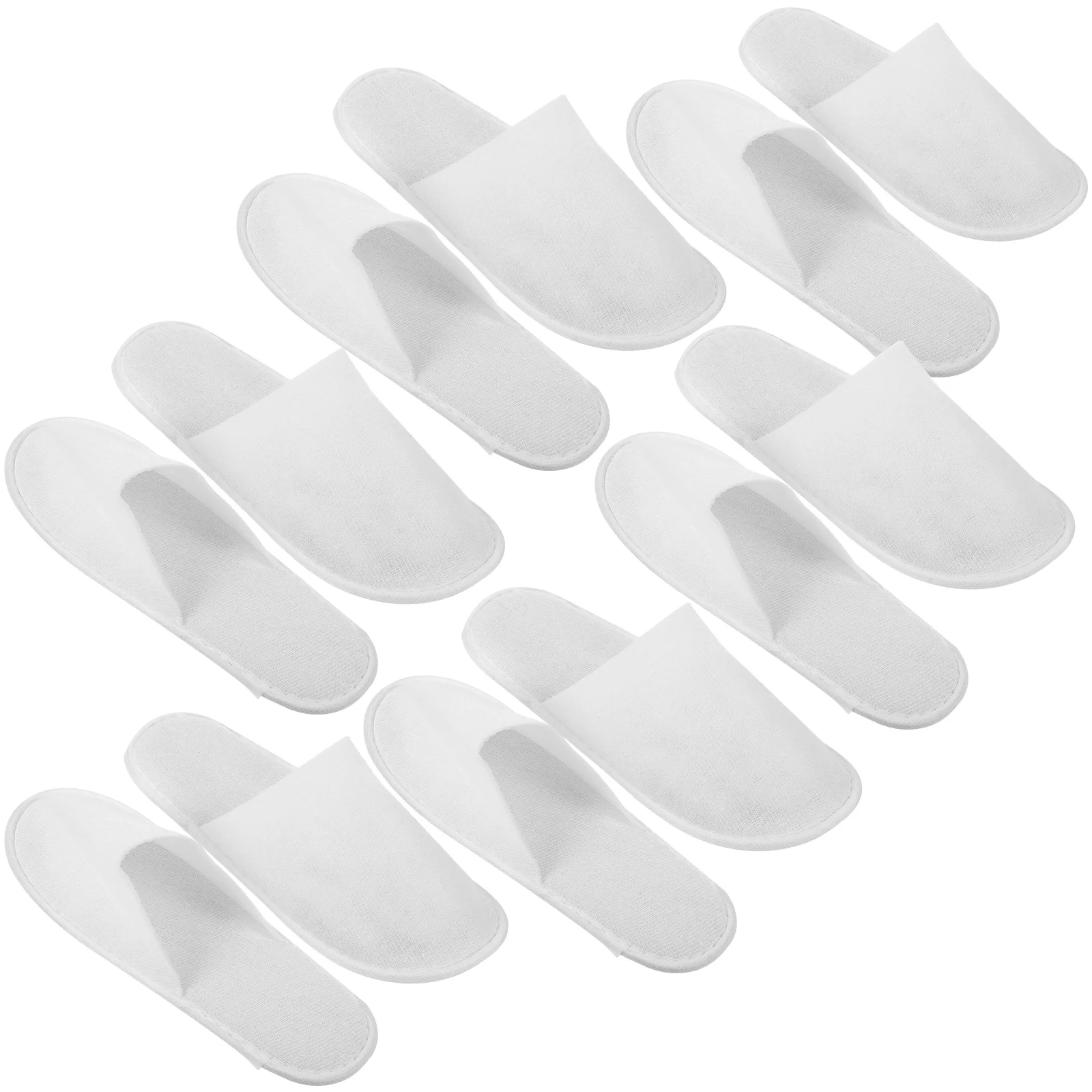 

12 Pairs Anti-slip Disposable Slippers for Guests White Hotel Bathroom Spa Guest Slippers Soft Comfortable Premium Material Easy