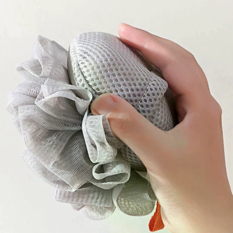 

2 IN 1 Soft Loofah Sponge Bath Ball Soap Dispenser And Body Scrub Bathroom Exfoliating Shower Ball For Men Women