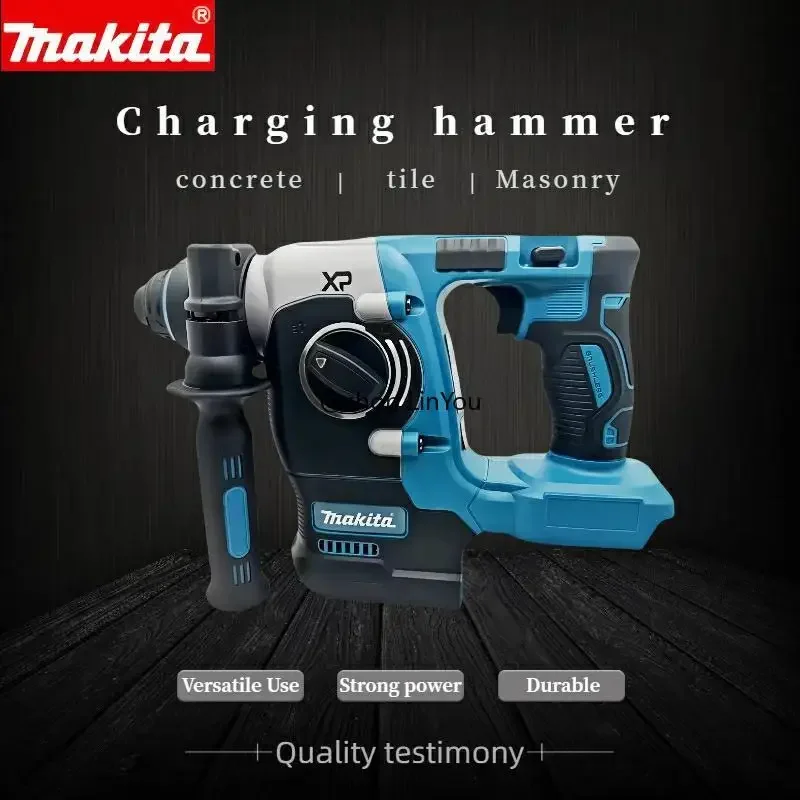 Marteau perforateur sans fil Makita, moteur sans balais, rechargeable, marteau rotatif, perçage et burinage, outil électrique à couple élevé