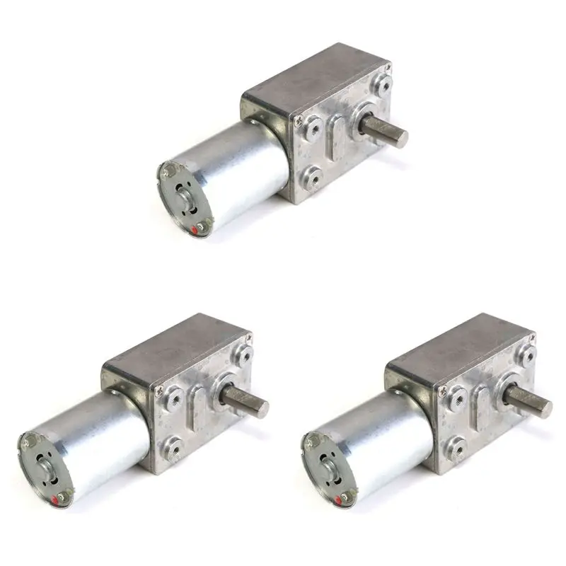 A7THK-3X GW370 12V 6Rpm Reversible High Worm Geared Motor Torque Turbo DC Motor 35A