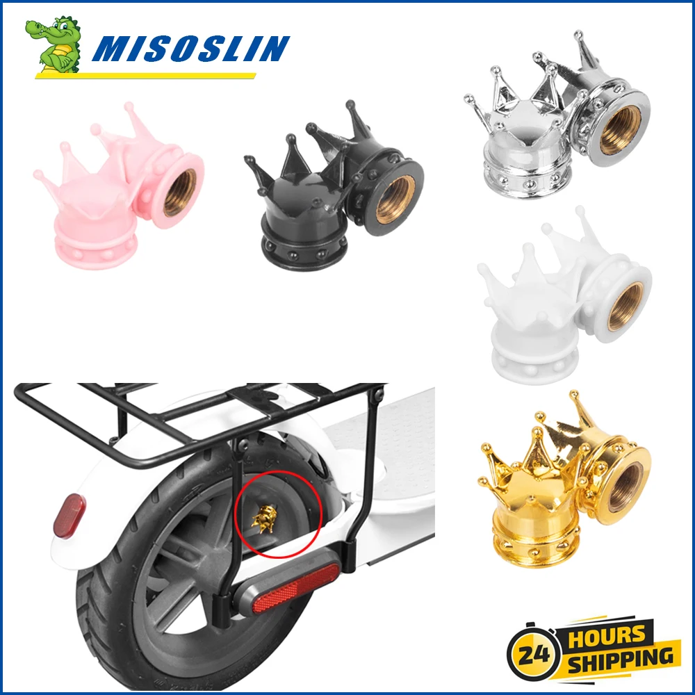 Electric Scooter Crown Wheel Tire Valve Caps Air Valve Stem Cap Dust Cover for Xiaomi M365 PRO 1S Mi3 Pro2 Decoration Accessory