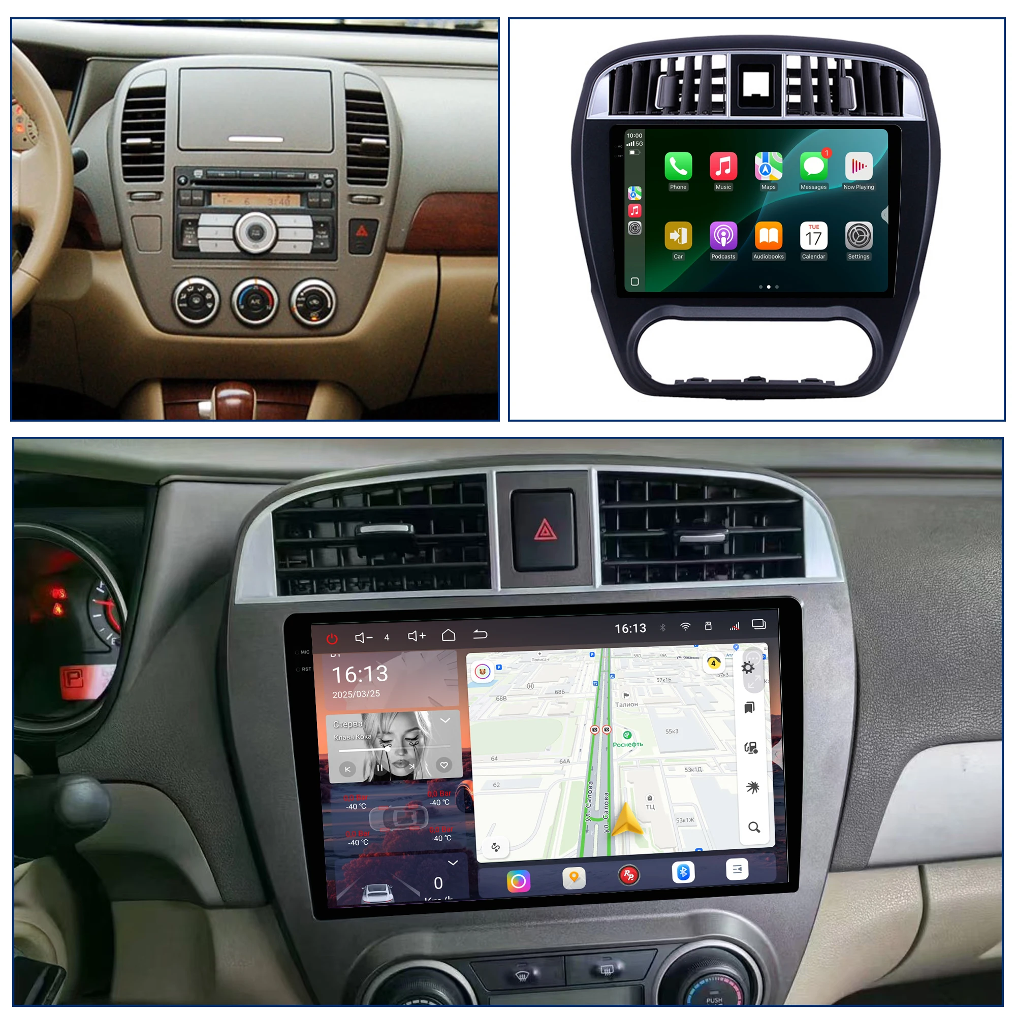 Redpower Crystal Sound 850 Pro Max  Android Car Radio Player Screen for Nissan Sylphy 2006-2011 CarPlay Bluetooth Hi-Fi