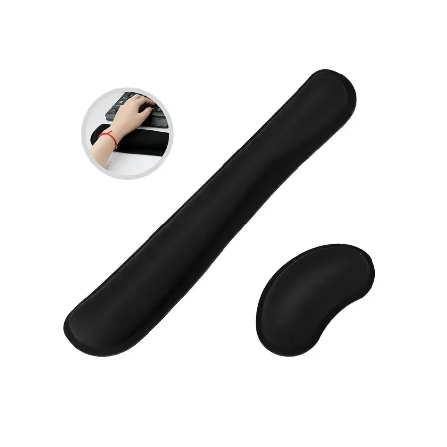 Comfortable Anti-Slip Mouse Pad with Wrist Support for Office Computers Laptops Macs - Ergonomic Keyboard Wrist Rest
