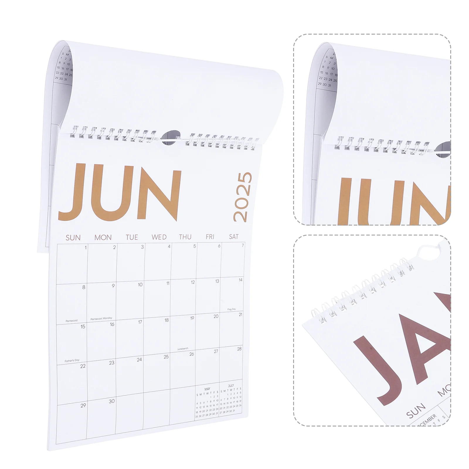 

2025 Wall Calendar Journal Schedules Yearly Hanging Organizer Vertical Office Paper Monthly Planner