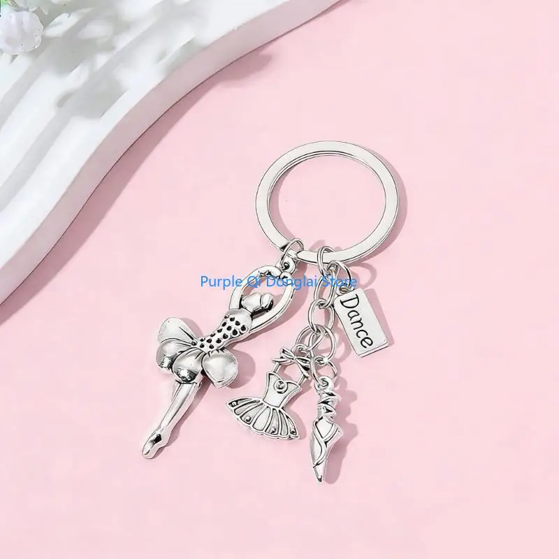L21E Artistic Ballet Themed Keychain For Dance Enthusiasts Teachers And Performances Lovers