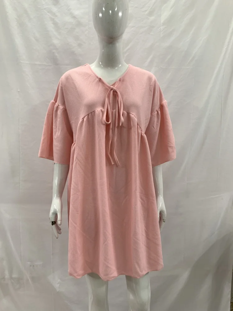 Frauen Casual Einfarbig Laterne Hülse Temperament Pendler Ein Stück Hemd Elegante Büro Täglichen Verschleiß