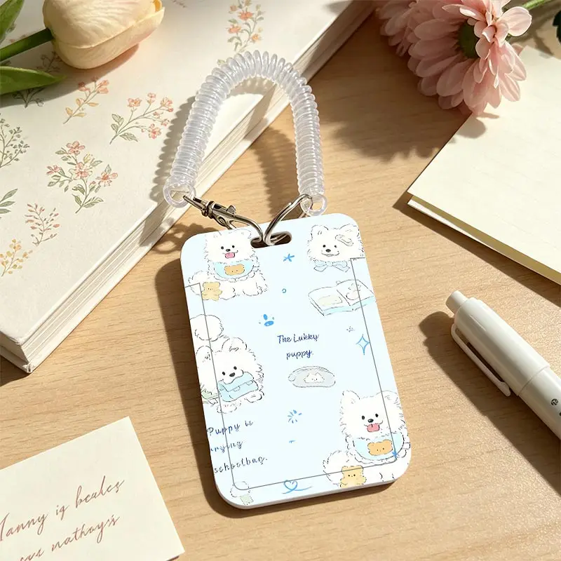 Card Sleeve for Pendant Keychain Student Bus/Meal Card Protection Case Credential Badge Holder Kpop Photocard Holder