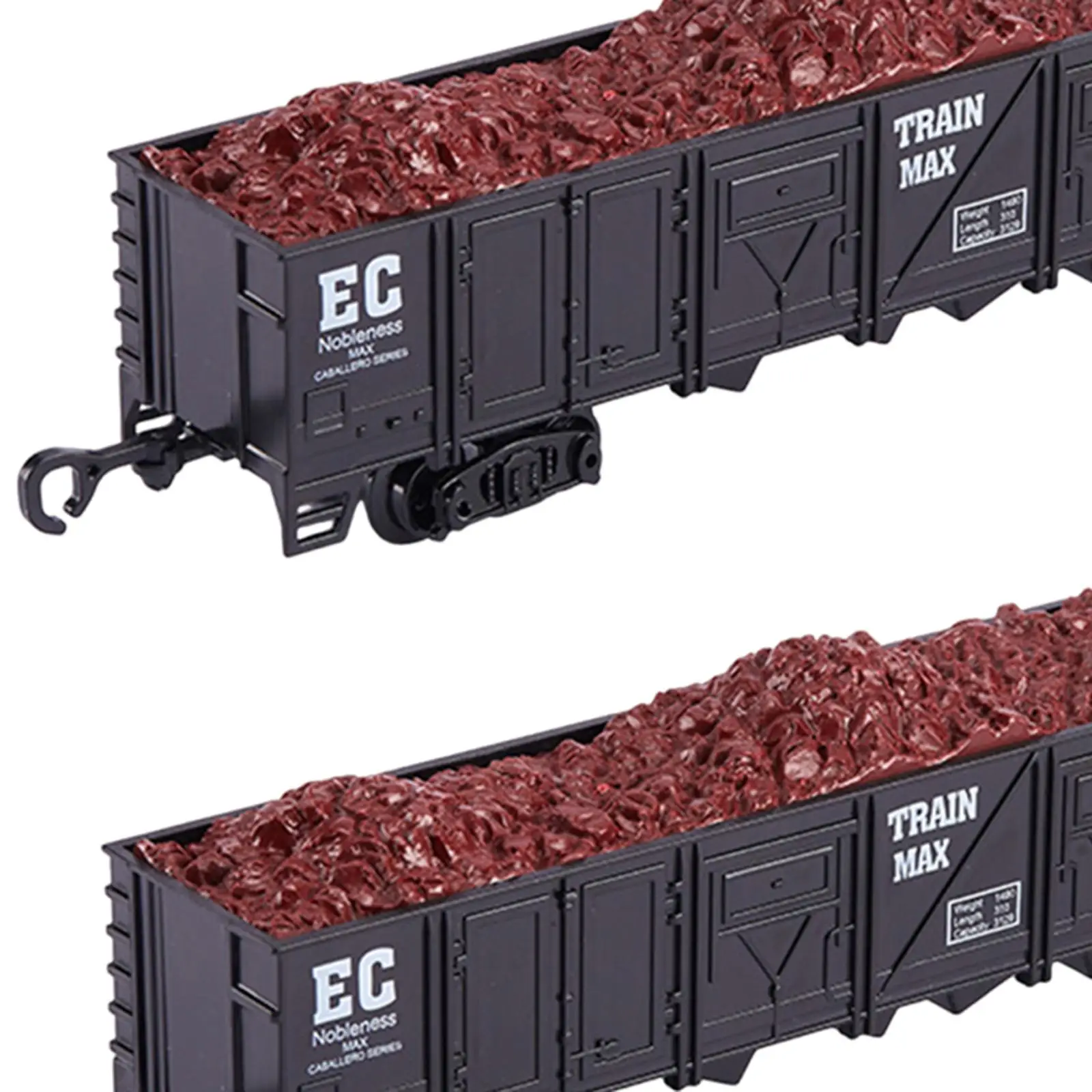 2x Train Carriage Model Train Track Accessories Simulation for Children