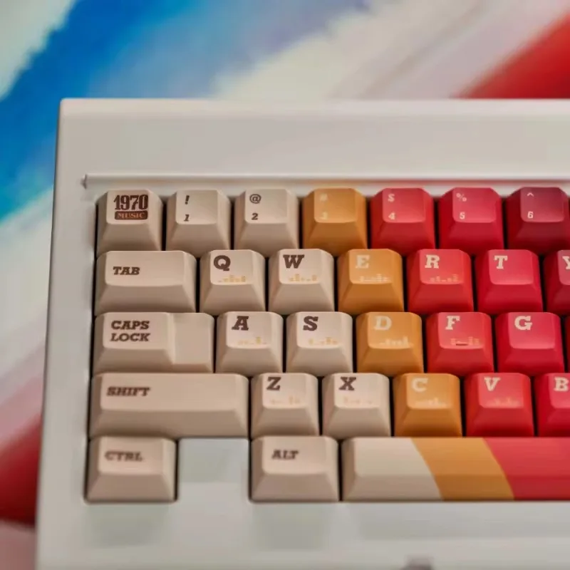 

Original Retro Keycaps 172 Keys Cherry/KCA Profile PBT 5-sided Thermal Sublimation Gaming Mechanical Keyboard Accessories Gifts