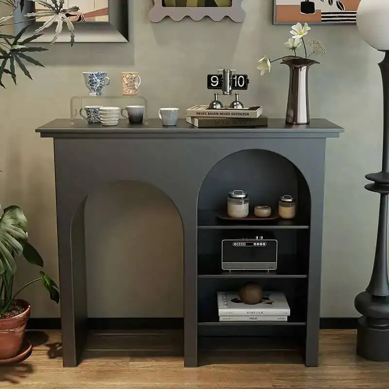 

Vintage Minimalist Luxury Entrance Table Art Creative Cute Corner Table Narrow Modern Mesas Auxiliar Furniture Living Room