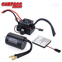 SURPASS HOBBY Waterproof 3650 2300KV /3100KV/3900KV Brushless Motor W/ ESC 60A Combo for 1/10 1/12 RC Car Truck Toy