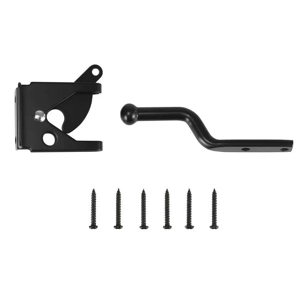 Heavy Duty Auto Gate Latch With Bolt Carbon Steel Automatic Slam Catch Pasture Garden Fence Farm Gate Durable Garden Hardware