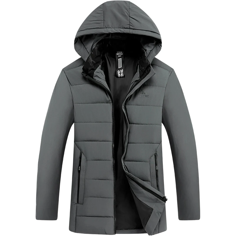 

Hooded Parka Male Casual Thickened Padded Jacket Men's New High Quality Fashion Windproof Waterproof Detachable Winter Jacket