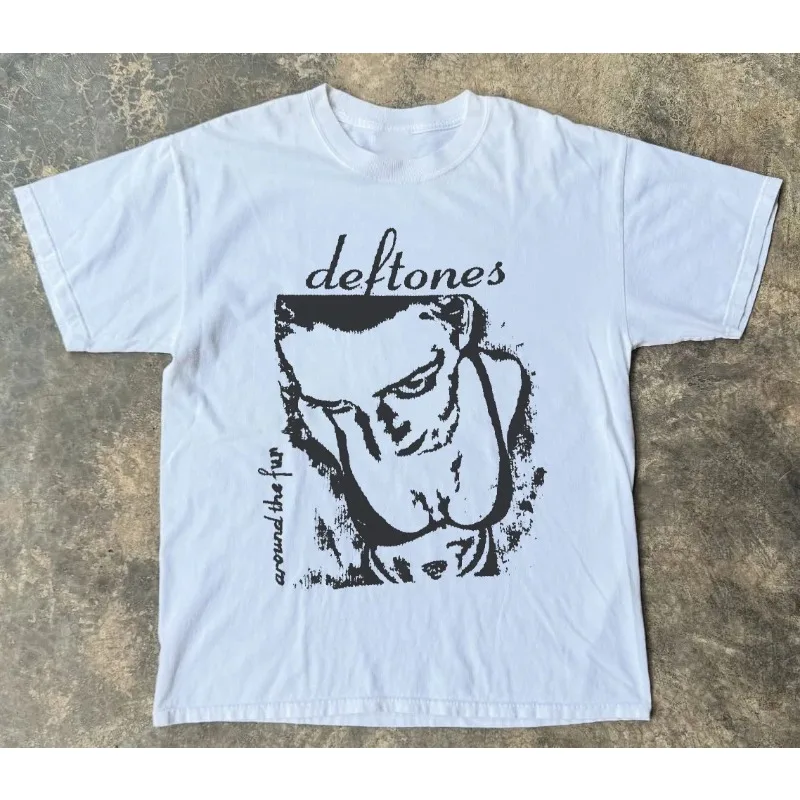 Deftones Band T-shirt Men's T-shirt Summer New Retro Casual Unisex T-shirt