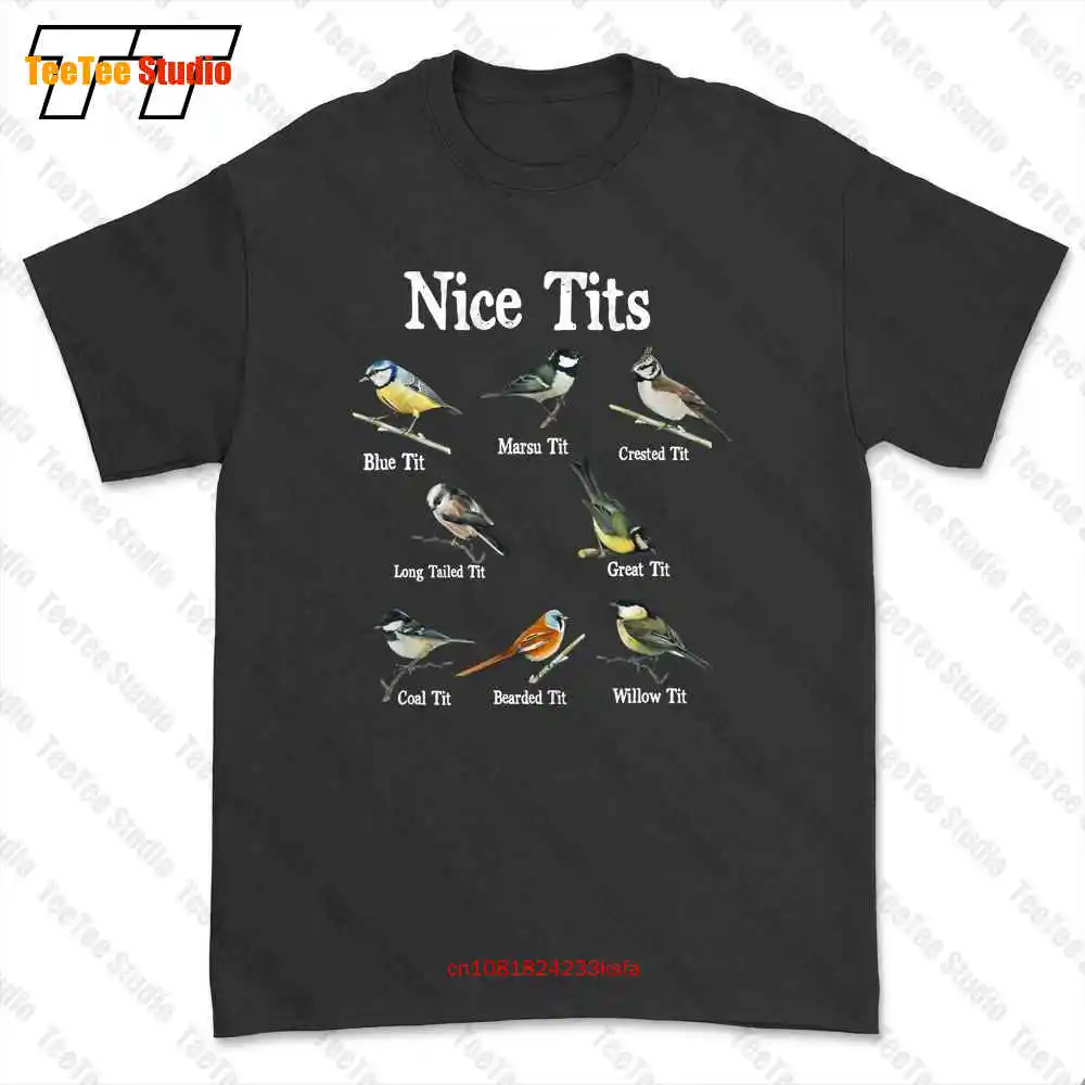 Nice Tits Bird Watching Birder T-shirt Tee PXS3