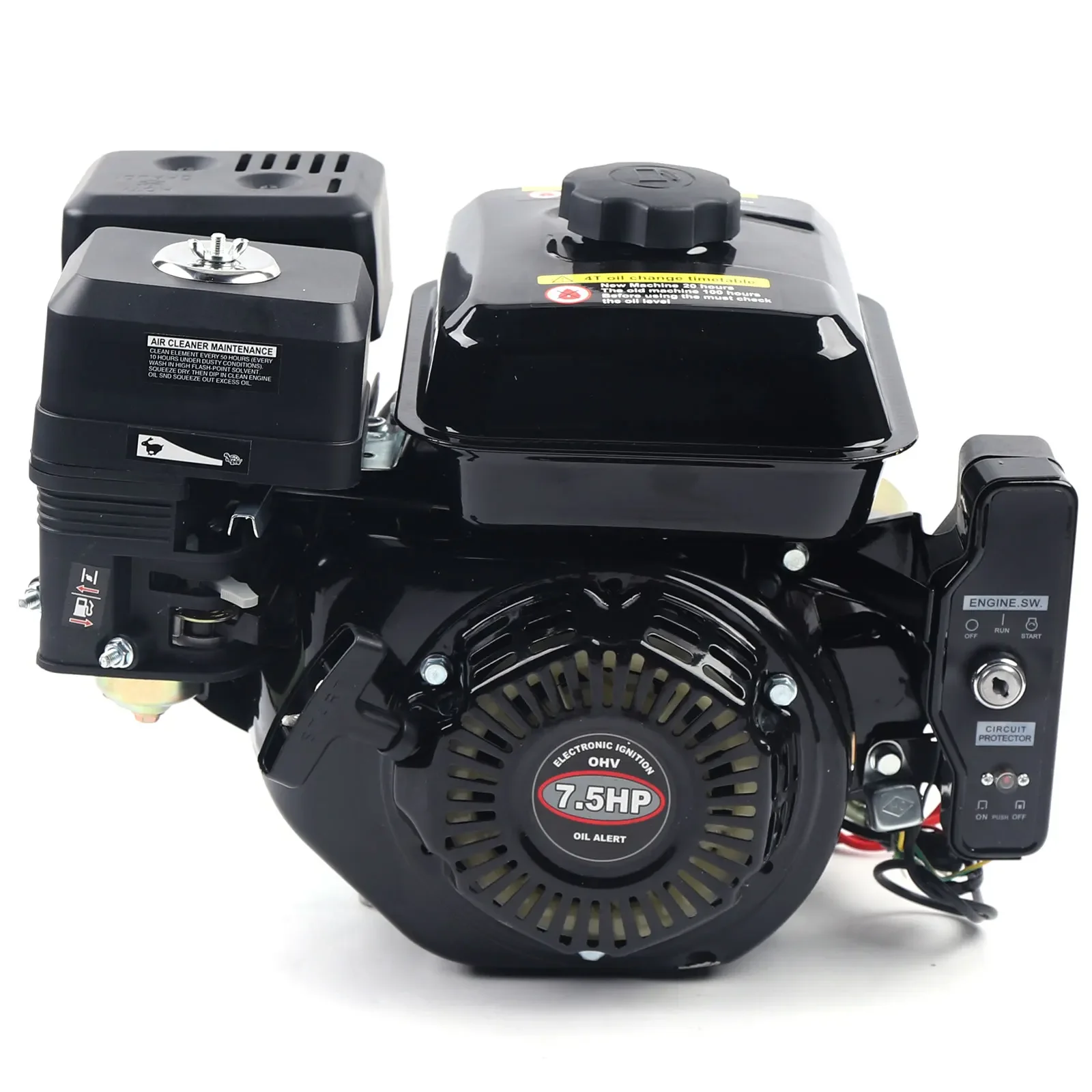 4 Takt 212cc 7.5HP Gasmotor met Elektrische Start Upgrade Versie Voor Go Kart Hogedrukreinigers Log Splitters