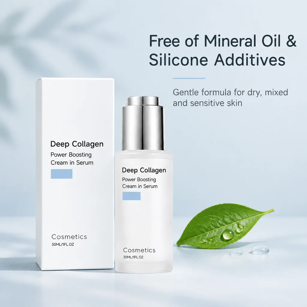 Deep Collagen Boosting Cream in Serum Moisturizing Boost Skin Elasticity Enhance Skin Radiance For All Skin Skincare Primer Base