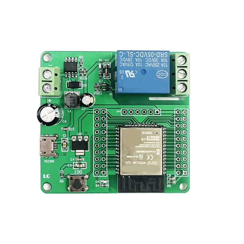 One Channel Relay ESP32-WROOM Development Board Single Relay Module DC 7-60V Power Supply for Home Appliance Accessories