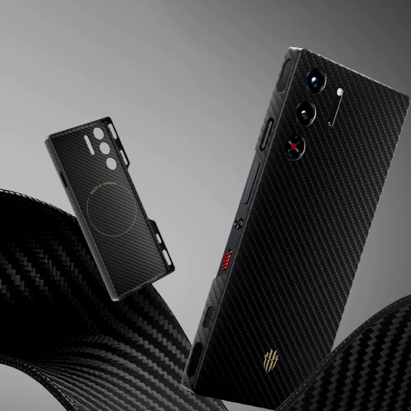 Original Kevlar Magnetic Case For Redmagic 10 10S Pro Pro+ Carbon Fibre Back Cover Case for ZTE Redmagic 10 10s Pro Plus