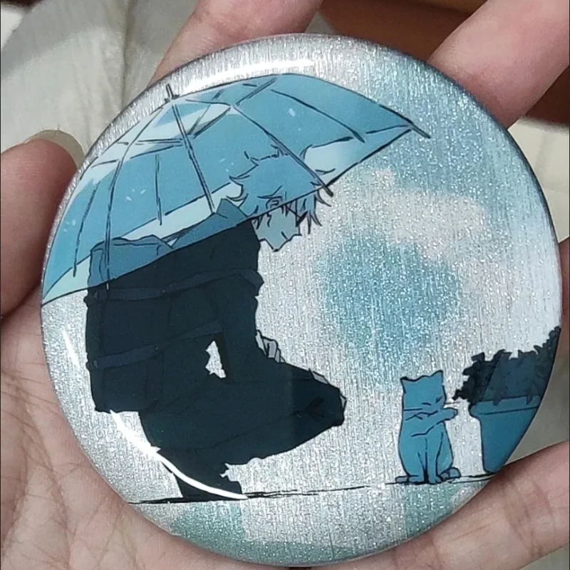 Satoru Gojo Badge Jujutsu Kaisen อะนิเมะดูดีเสื้อผ้าที่ละเอียดอ่อนเข็มกลัดกระเป๋านักเรียนแขวนตกแต่งตกแต่ง