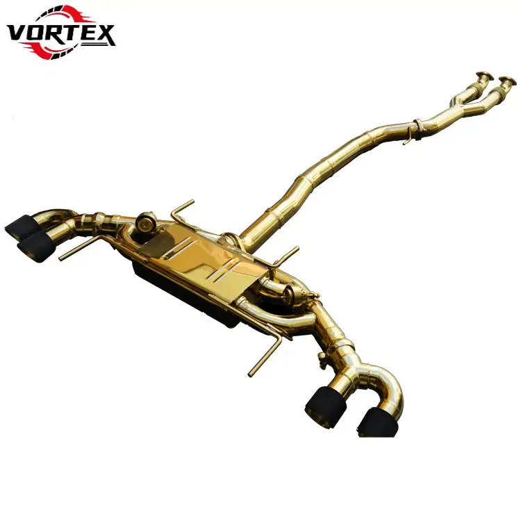 

Высокопроизводительные выхлопные трубы Valvetronic из нержавеющей стали Gold Edition 4 дюйма 101 мм Cat-back для выхлопной трубы Nissan GTR R35 Catback