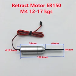 ER150 M4 12-17 kgs  /  ER120 M3 4KG Retract Motor  for JP Hobby  Plane Full Metal Electric Retract For DIY