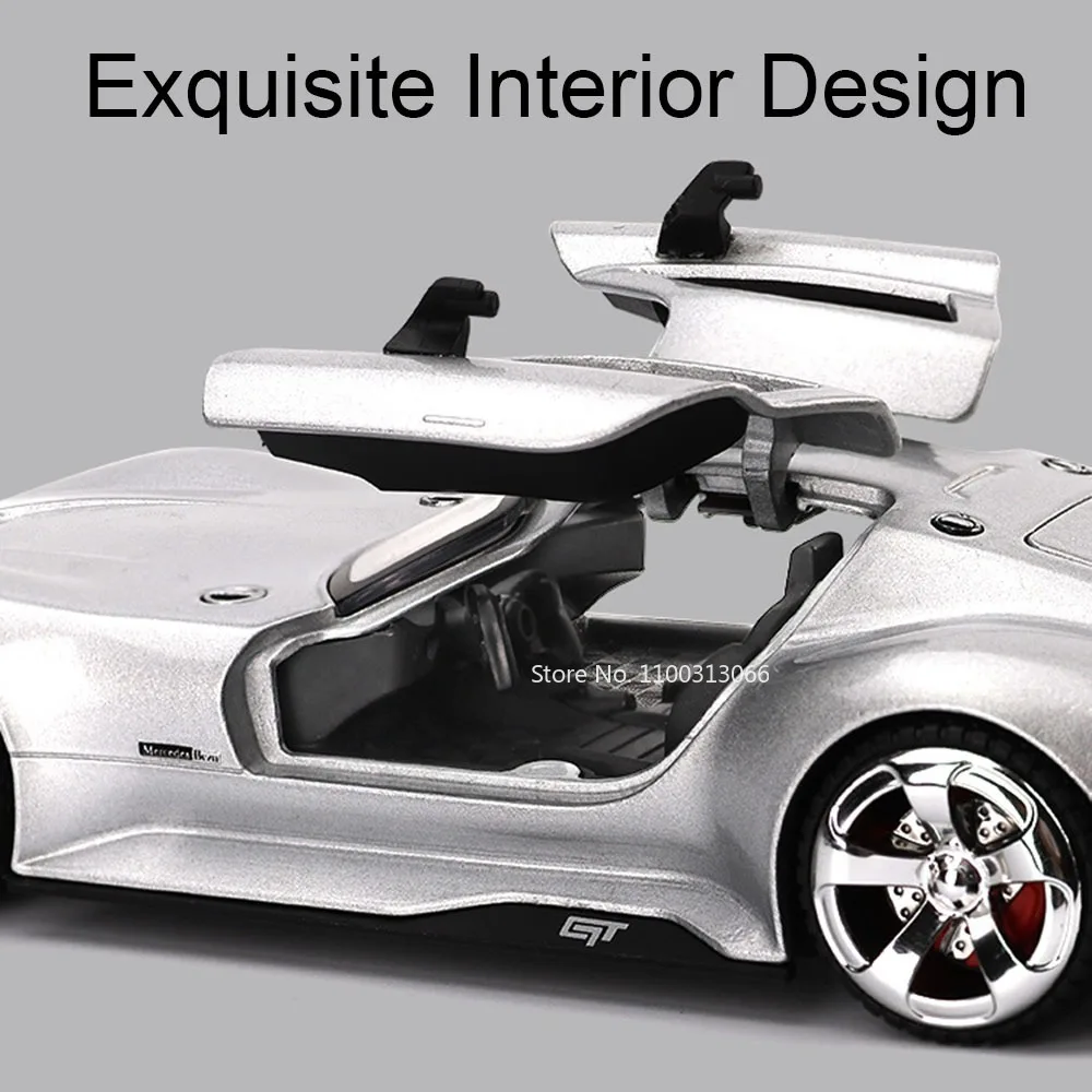 1:32 GT GT-R50 Legierung Autos Spielzeug Modelle mit Zurückziehen Licht Musik Miniatur Fahrzeuge Gummi Reifen Auto für Jungen Sammlung Geschenke