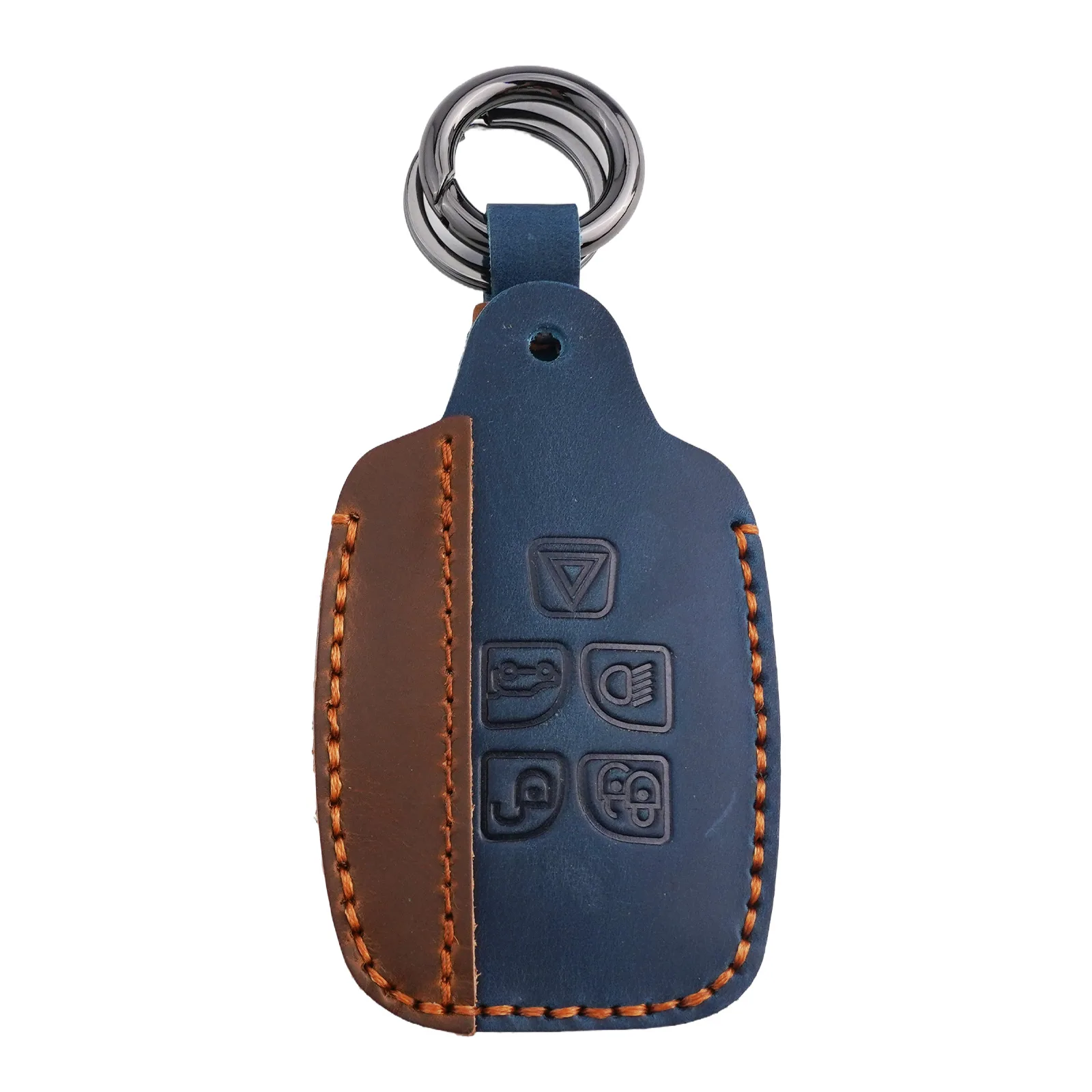 Stylish Leather Car Key Cover Case for Jaguar XE XF XJ FPace FType Perfect Match Excellent Wear and Tear Resistance