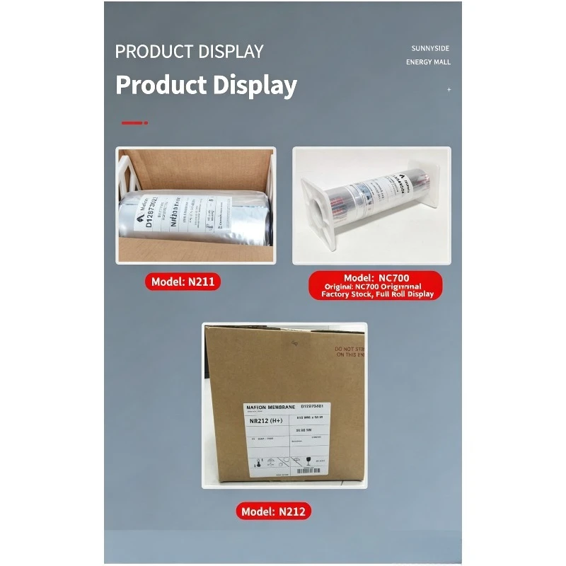 Dupont Nafion Proton Exchange Membrane N211 N212 NR212 HP XL Perfluorosulfonic Acid Ion Membrane Fuel Cell PEM Film