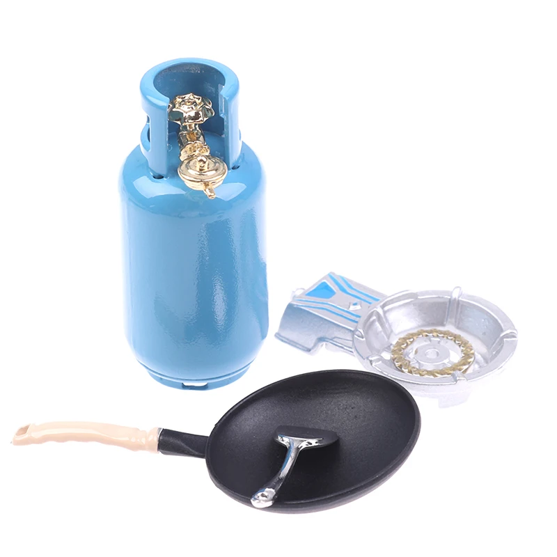 4 pz/set 1/12 casa delle bambole in miniatura cucina in lega fornello a Gas serbatoio utensili strumenti giocattoli casa delle bambole utensile giocattolo per i bambini all'ingrosso