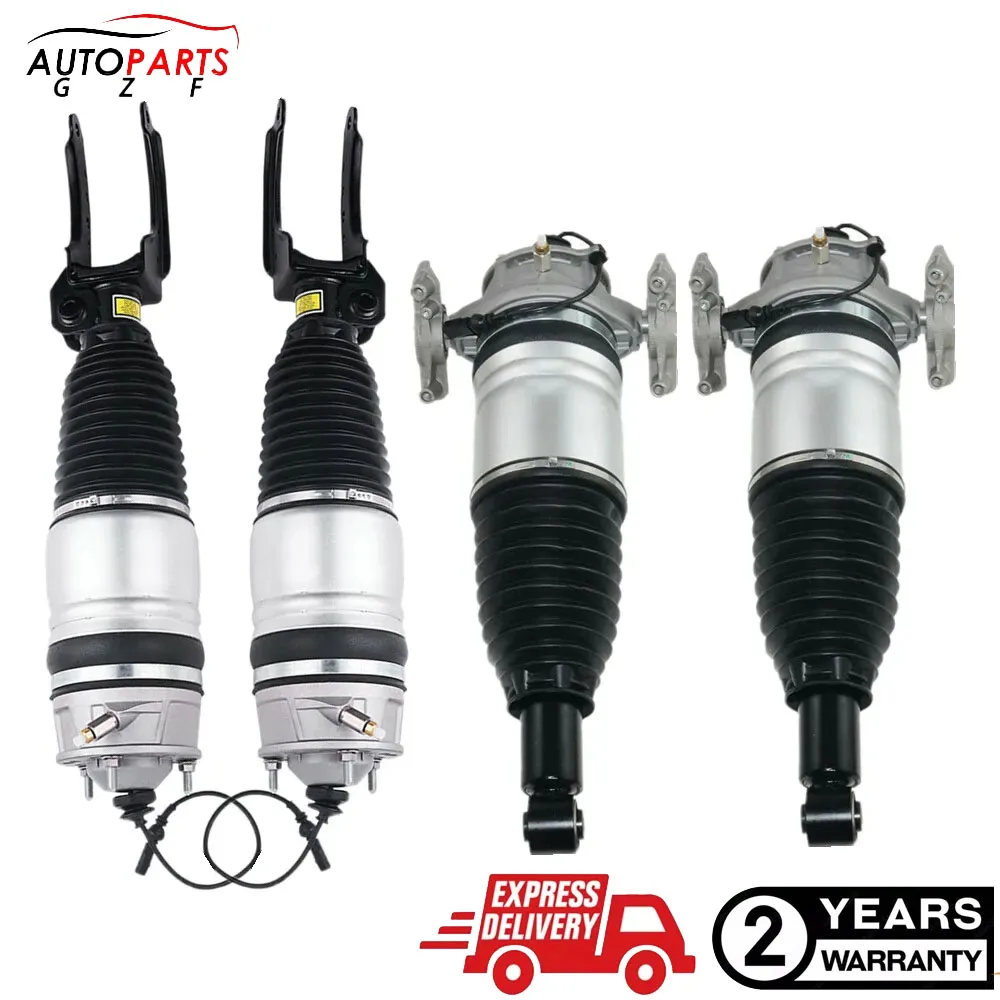 4x Front Rear Air Suspension Shock Struts Fit Porsche Cayenne 92A 958 2011-2018