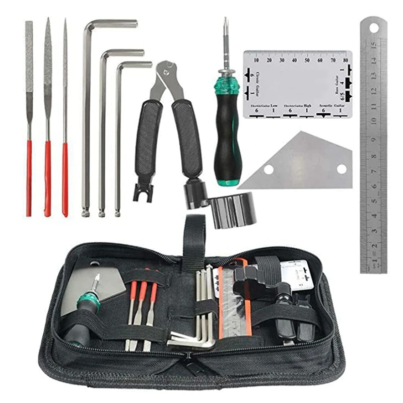 

XSXS-Guitar Repairing Kit Guitar Care Kit Maintenance Tool Set Cleaning Accessories