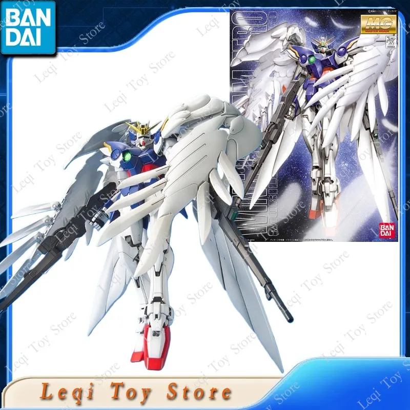 Bandai Original Echte MG 1/100 WING GUNDAM NULL Action Anime Figuren Spielzeug Jungen Mädchen Kinder Geschenk Montage Modell Ornamente