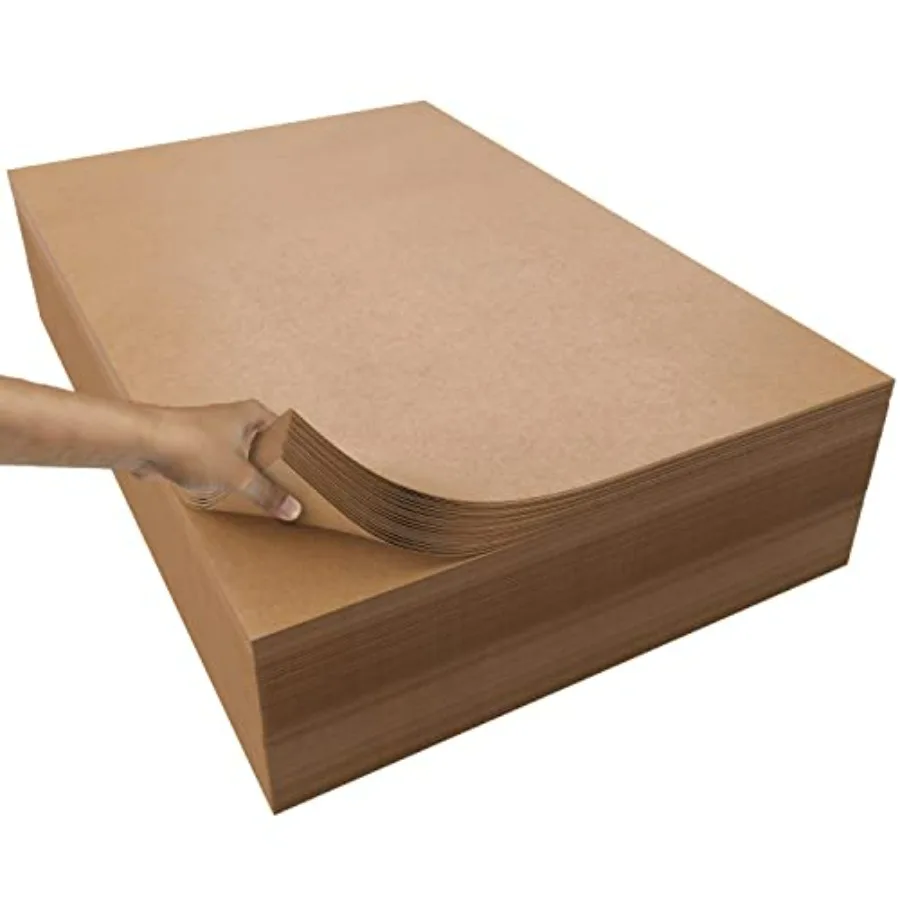 Kraft Paper Sheets - - 480 Sheets of Brown Wrapp Paper Heavy Duty Craft Paper for Shipp - Light Brown Construction Paper - 80 G