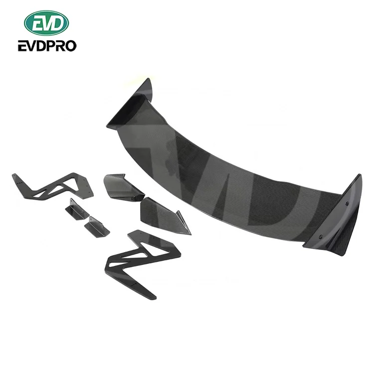 For Tesla Model 3 2016-2021 Gt Style Dry Carbon Fiber Rear Spoiler 4