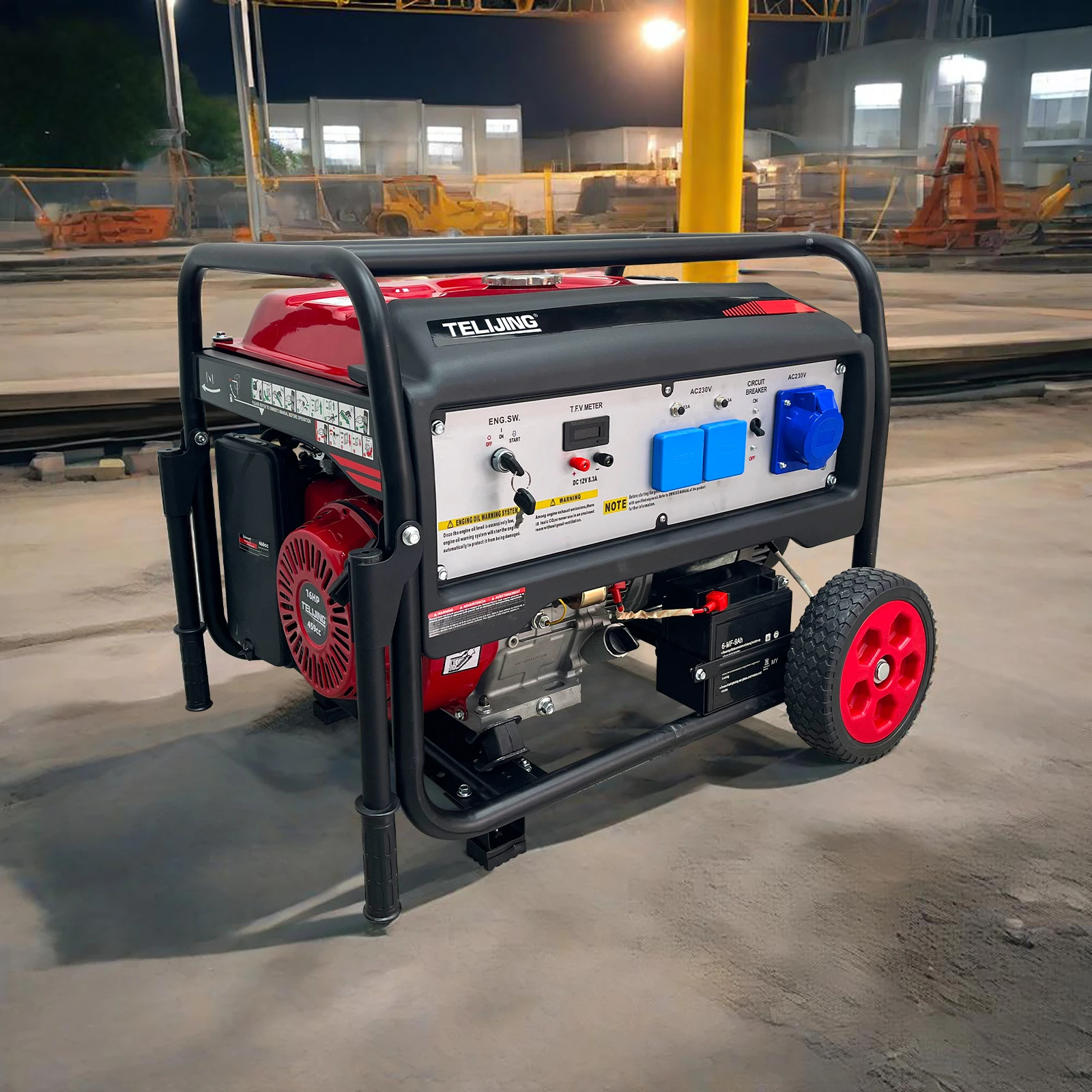 High Quality 100% Copper 7.5KW/8KW  Generator with Auto Start 4-Stroke Engine Single-Phase Three-Phase Equal Power