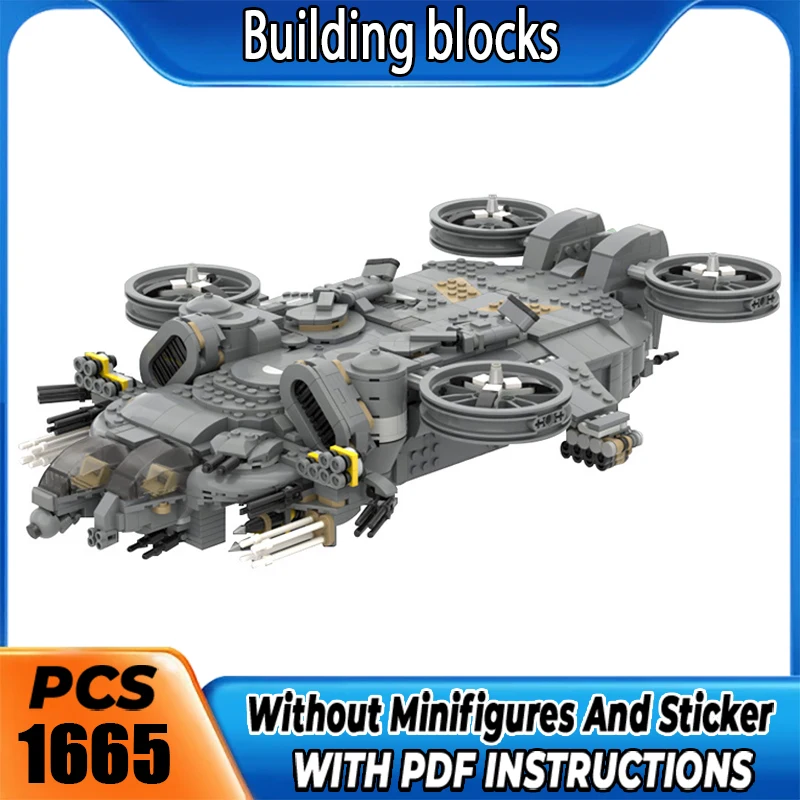 Exquisite Building Blocks Sci-fi Movie Quadcopter C-21 Adult Collectible Kids' Holiday Gift Christmas Toy DIY Assembly Set