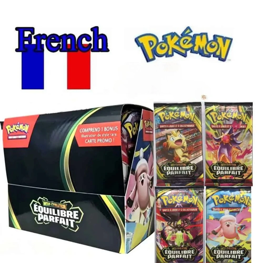 Neu! 80 Stück EQUILIBRE PARFAIT VIOLE 151 Französische Pokémon TCG: MEGA EVOLUTION EQUILIBRE PARFAIT Booster Box Pokémon-Kartenspiel