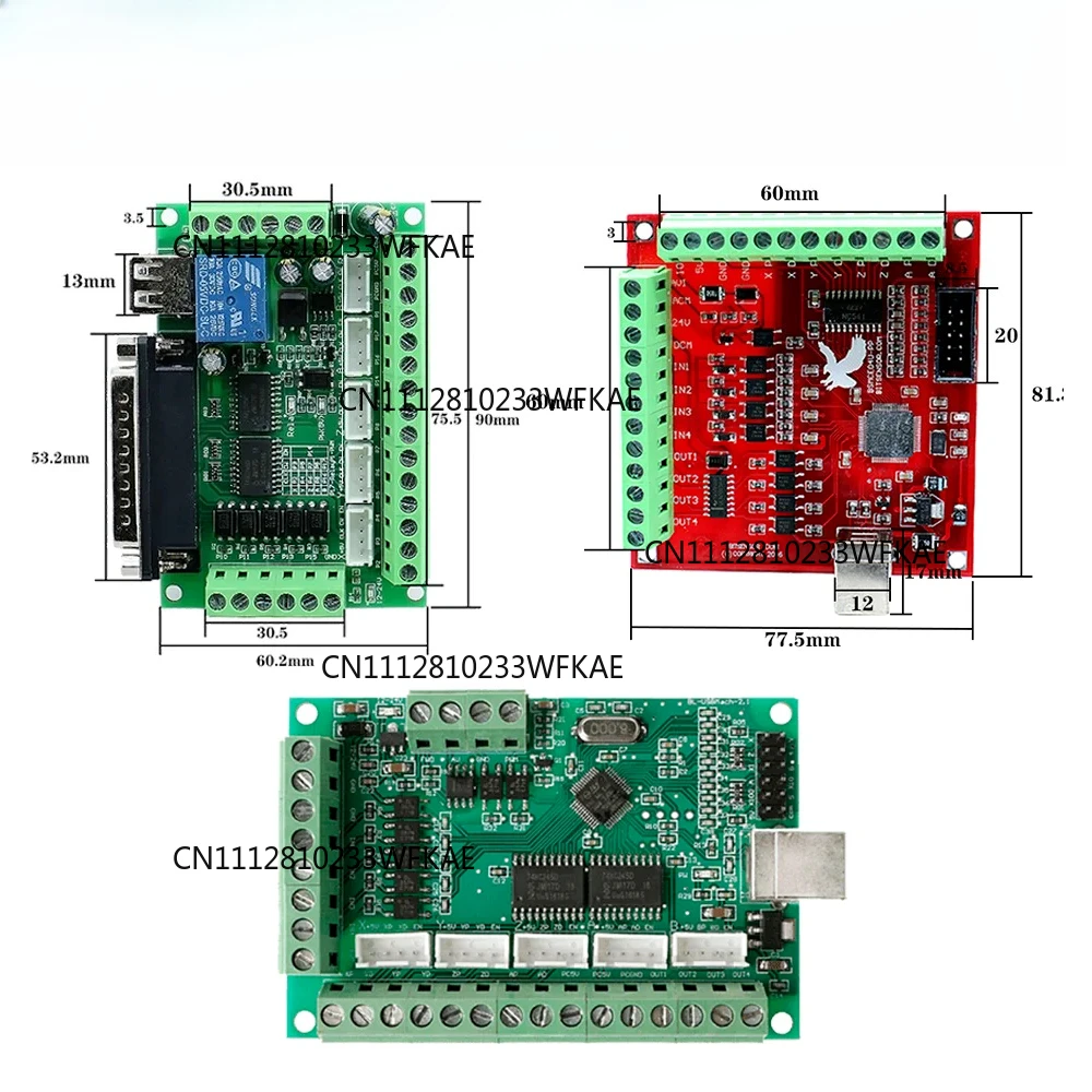 HLTNC CNC Controller MACH3 System 4 Axis USB / 5 Axis DB25 LPT Motion Card 100Khz Driver Board for Lathe Milling Machine Router