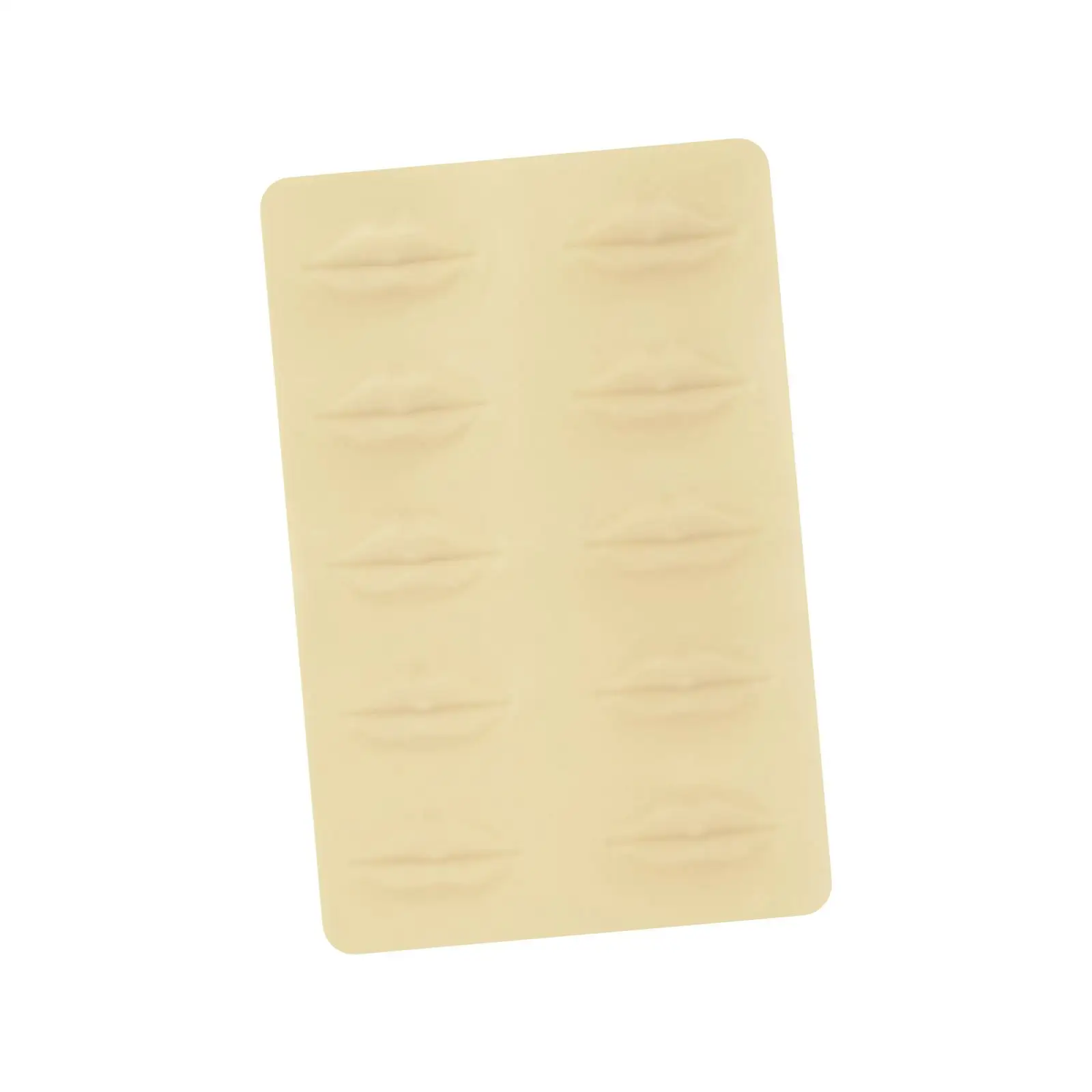 合成皮膚唇練習モデル シリコンフェイシャルトレーニングスキン 初心者向けメイクテクニック用に再利用可能